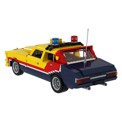 Post-Apocalyptic V8 Interceptor Car Building Kit | 1:18 Scale | LEGO-Compatible MOC - 5