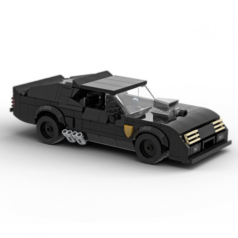 Post-Apocalyptic V8 Interceptor Muscle Car Building Kit | LEGO-Compatible MOC - 1