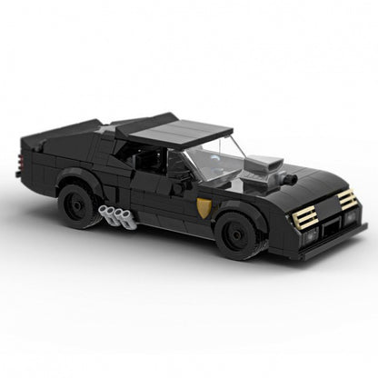 Post-Apocalyptic V8 Interceptor Muscle Car Building Kit | LEGO-Compatible MOC - 1