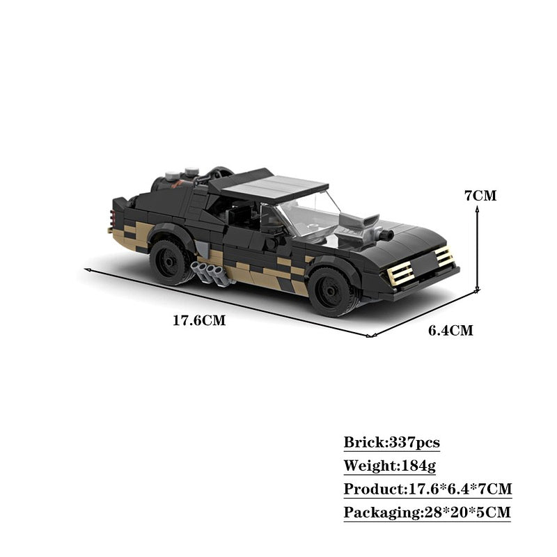 Post-Apocalyptic V8 Interceptor Muscle Car Building Kit | LEGO-Compatible MOC - 6