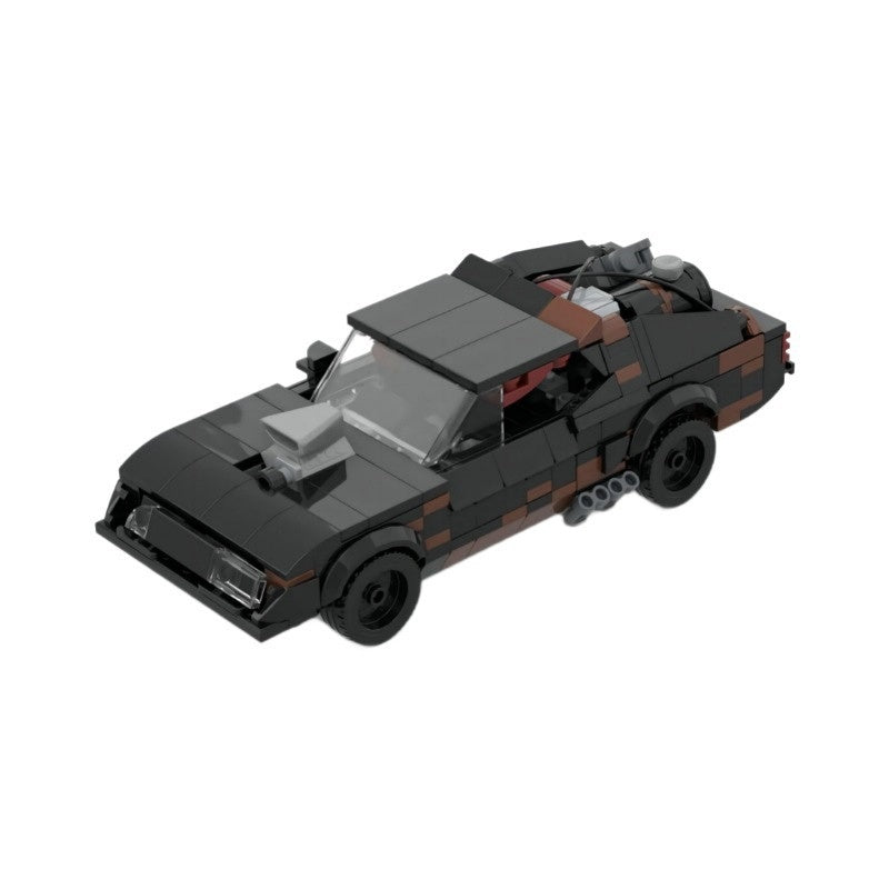 Post-Apocalyptic V8 Interceptor Muscle Car Building Kit | LEGO-Compatible MOC - 7