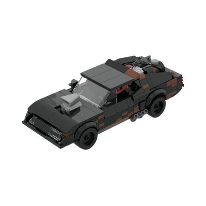 Post-Apocalyptic V8 Interceptor Muscle Car Building Kit | LEGO-Compatible MOC - 7