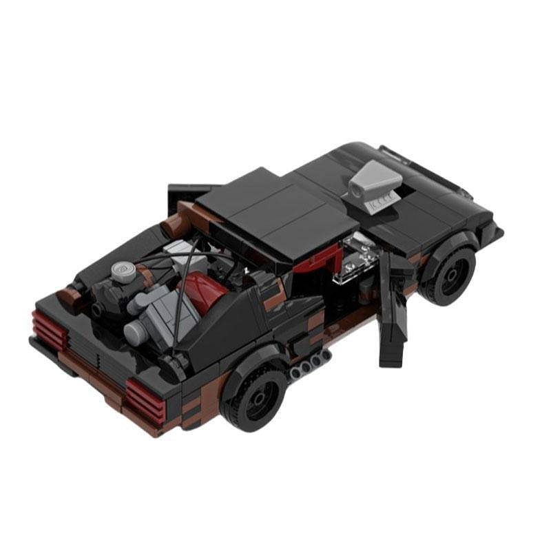 Post-Apocalyptic V8 Interceptor Muscle Car Building Kit | LEGO-Compatible MOC - 8