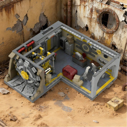 Post-Apocalyptic Vault Entrance Building Kit | LEGO-Compatible MOC - 4