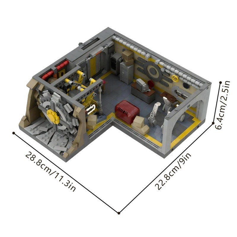 Post-Apocalyptic Vault Entrance MOC Building Kit - 2
