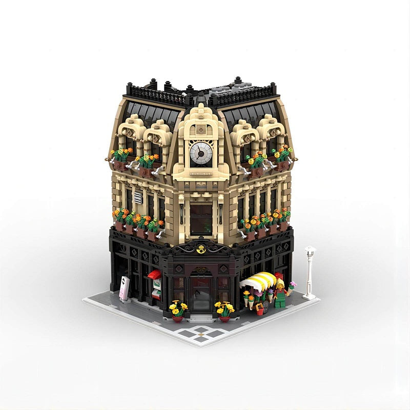 Post Office Corner Modular Building Kit | LEGO-Compatible MOC - 2