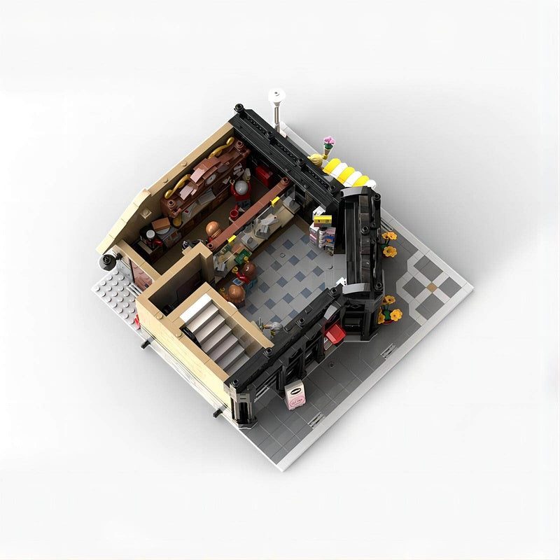 Post Office Corner Modular Building Kit | LEGO-Compatible MOC - 8
