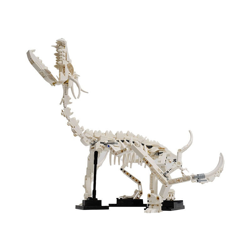Prehistoric Dragon Fossil MOC Building Kit | Ancient Creature Display Model - 3