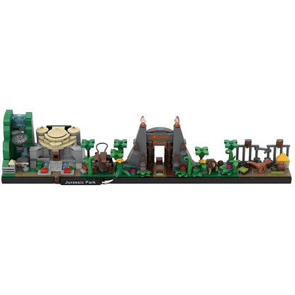 Prehistoric Island Skyline Building Kit | LEGO-Compatible MOC - 2