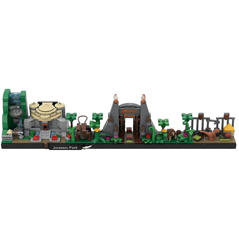 Prehistoric Island Skyline MOC Dinosaur Adventure Building Kit - 2