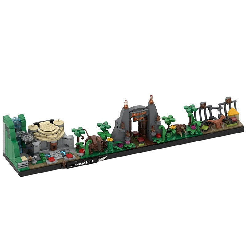 Prehistoric Island Skyline MOC Dinosaur Adventure Building Kit - 4