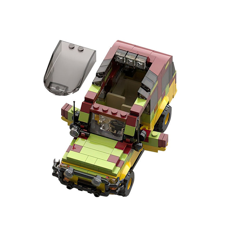 Prehistoric Park Tour Vehicle Building Kit | LEGO-Compatible MOC - 3