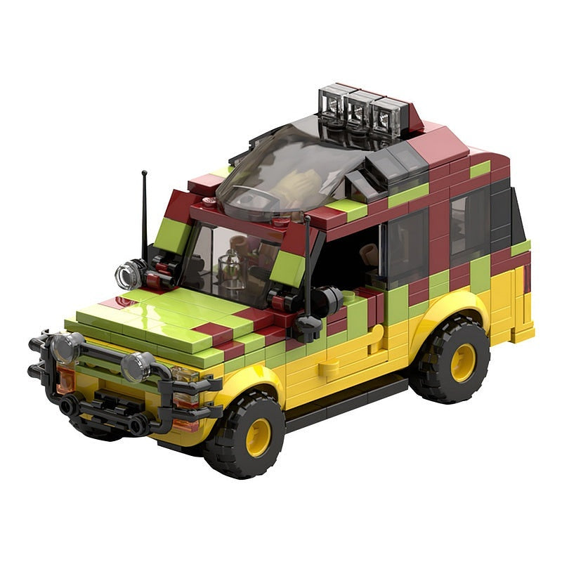 Prehistoric Park Tour Vehicle MOC Building Kit | Safari Adventure Model - 1