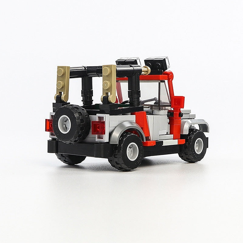 Prehistoric Safari Off-Road Jeep MOC Building Kit | Dinosaur Adventure Vehicle - 3