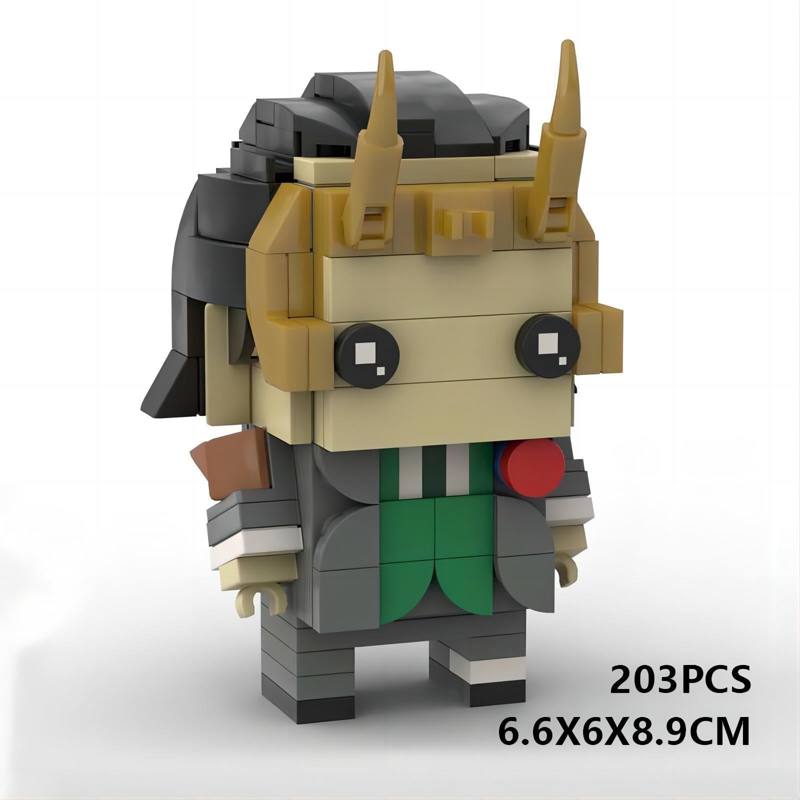 president loki brickheadz moc set | loki | lego-compatible - 1