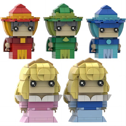 princess aurora brickheadz building kit | sleeping beauty | moc-135549 - 1