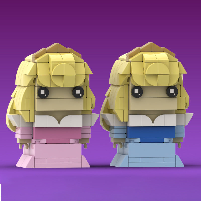 princess aurora brickheadz building kit | sleeping beauty | moc-135549 - 3