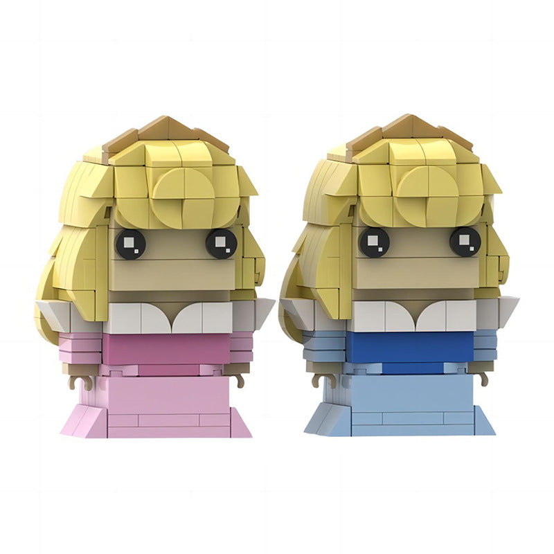 princess aurora brickheadz building kit | sleeping beauty | moc-135549 - 4