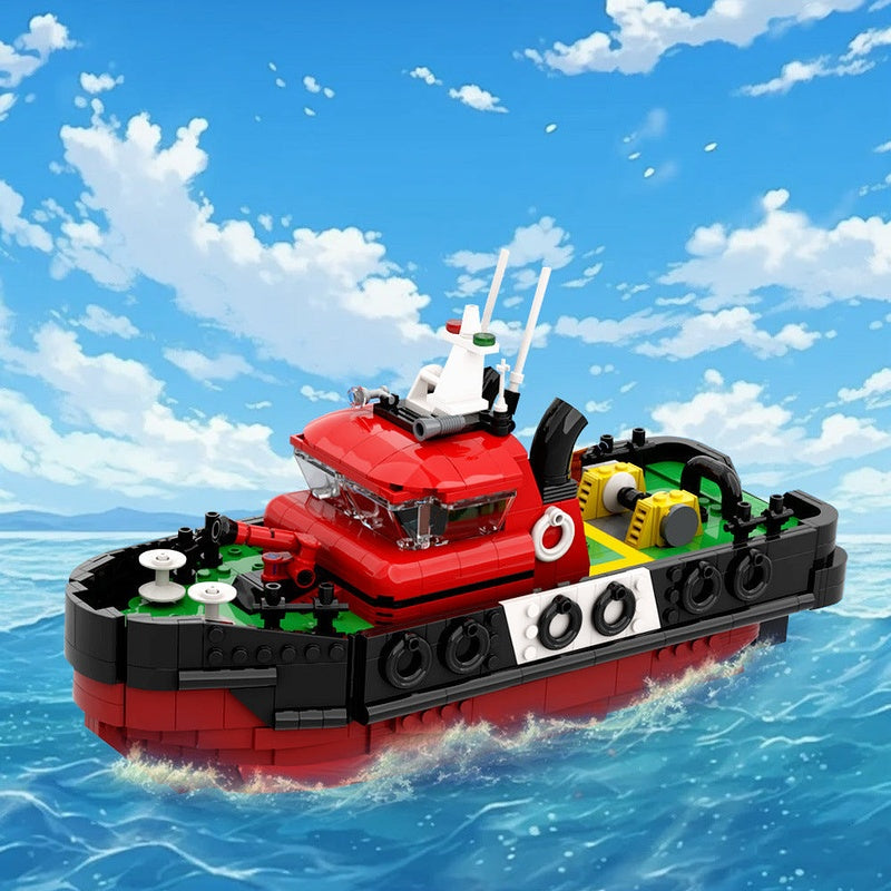 Professional Harbour Tugboat MOC Building Kit - 2