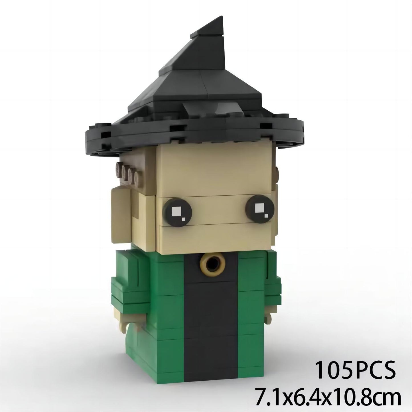 professor mcgonagall brickheadz moc building set | harry potter | compatible with lego - 3