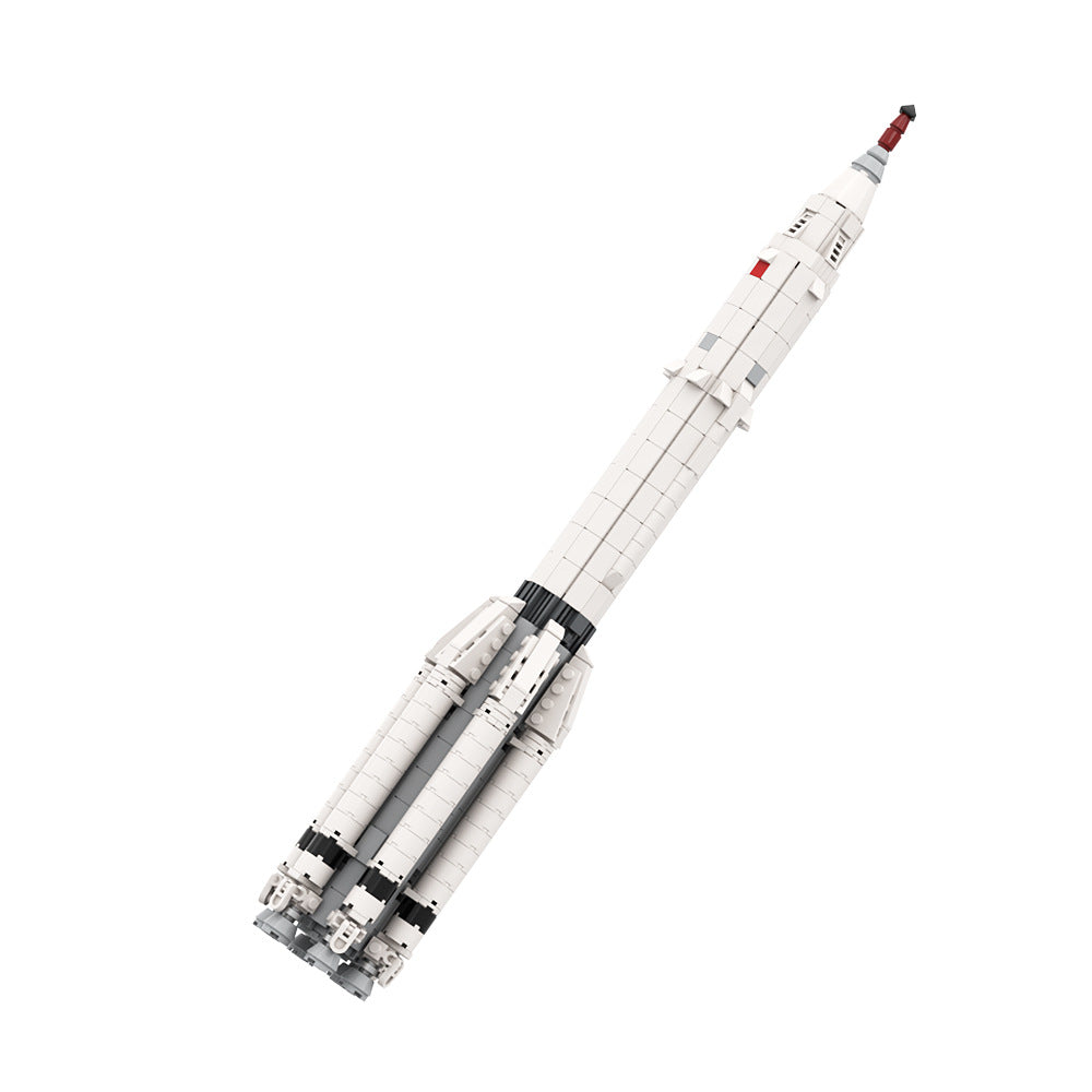 Proton K with LK-1 Circumlunar Spacecraft Building Kit | LEGO-Compatible MOC - 1