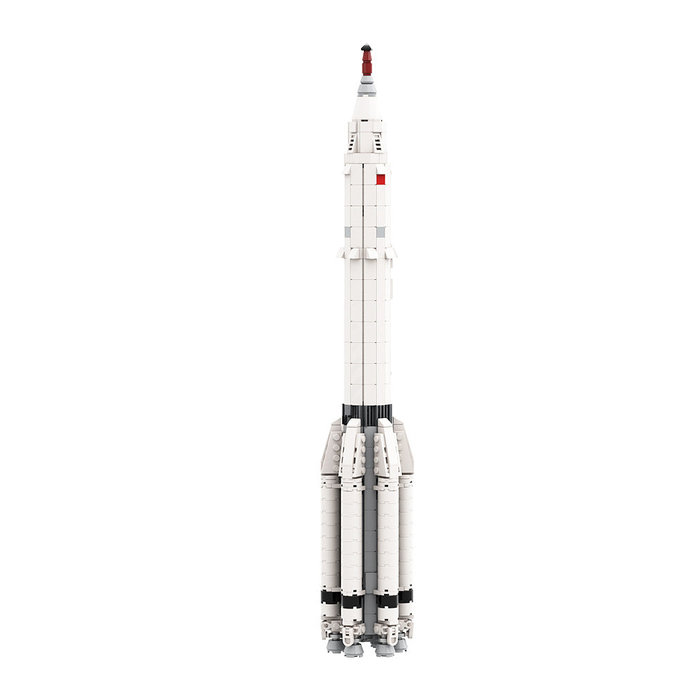 Proton K with LK-1 Circumlunar Spacecraft Building Kit | LEGO-Compatible MOC - 4