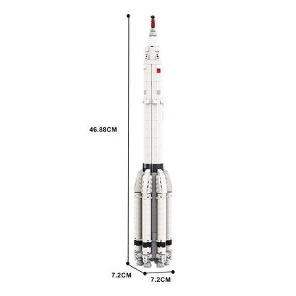 Proton K with LK-1 Circumlunar Spacecraft Building Kit | LEGO-Compatible MOC - 5