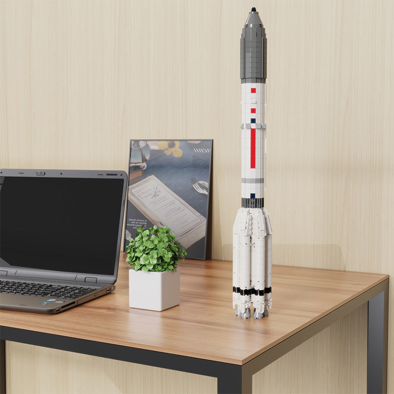 Proton M Saturn V Scale Building Kit | 1:110 Scale | LEGO-Compatible MOC - 8