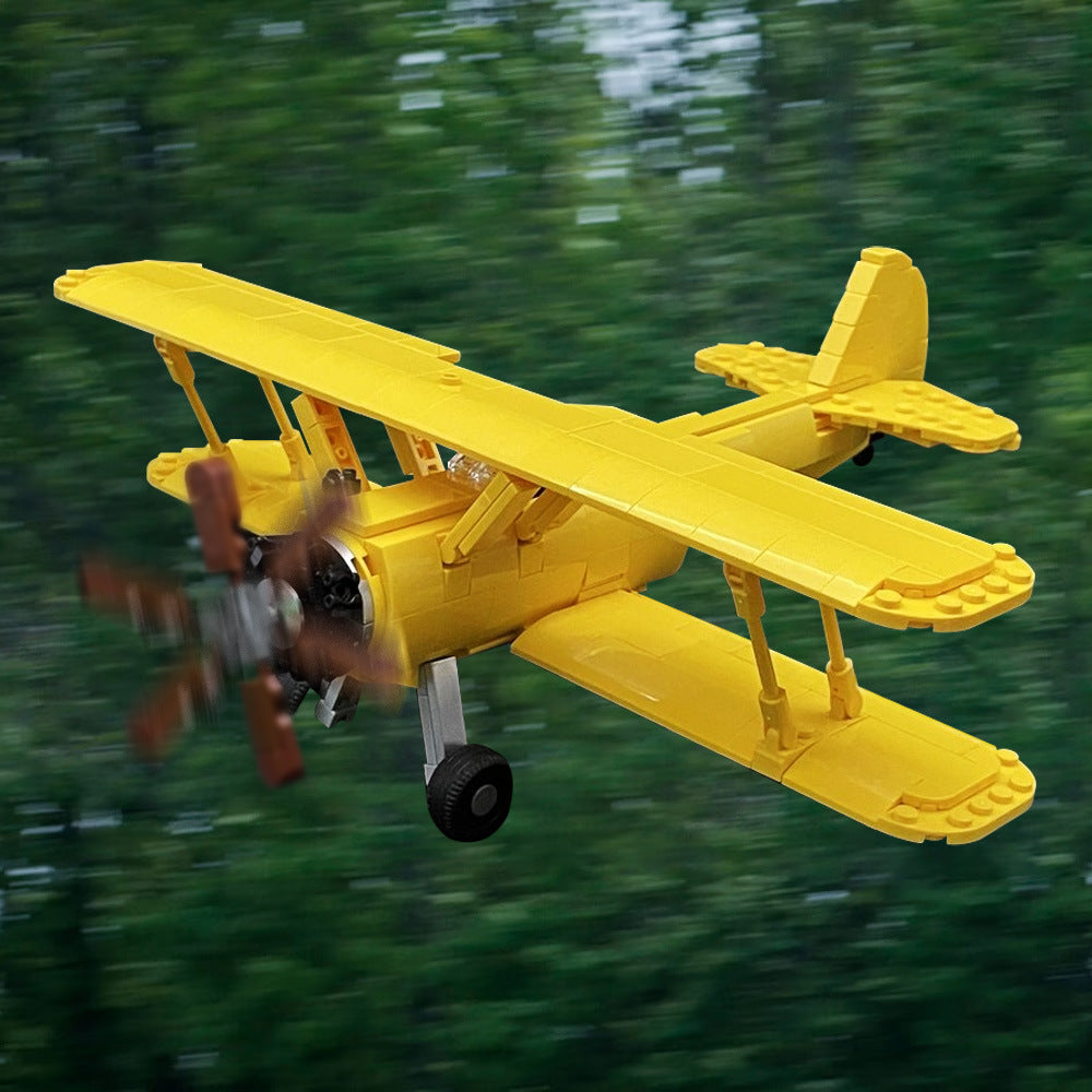 PT-17 Stearman Building Kit | LEGO-Compatible MOC - 2
