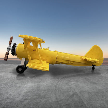 PT-17 Stearman Building Kit | LEGO-Compatible MOC - 3