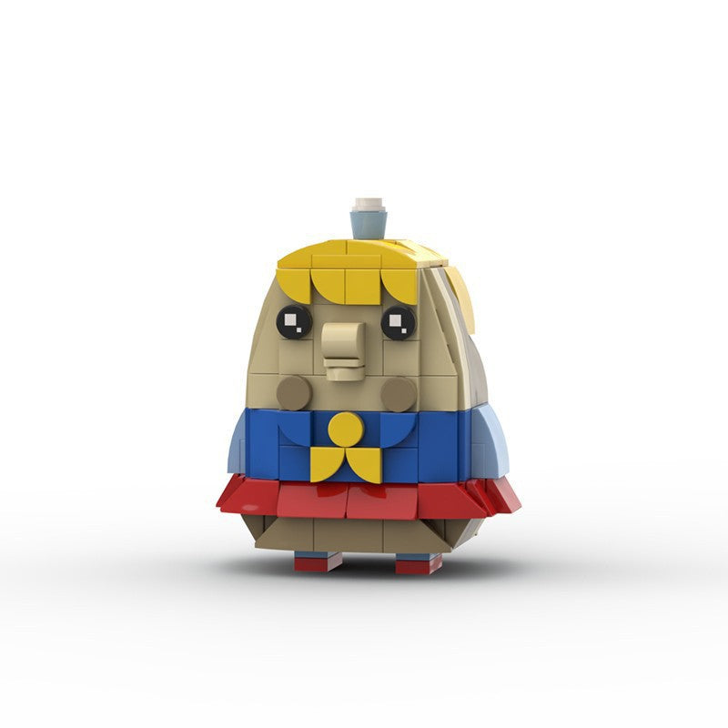 puff teacher brickheadz set | lego-compatible spongebob moc - 1