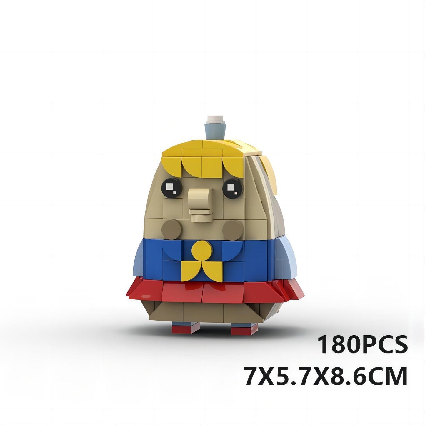 puff teacher brickheadz set | lego-compatible spongebob moc - 2