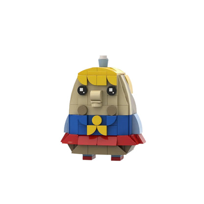 puff teacher brickheadz set | lego-compatible spongebob moc - 3