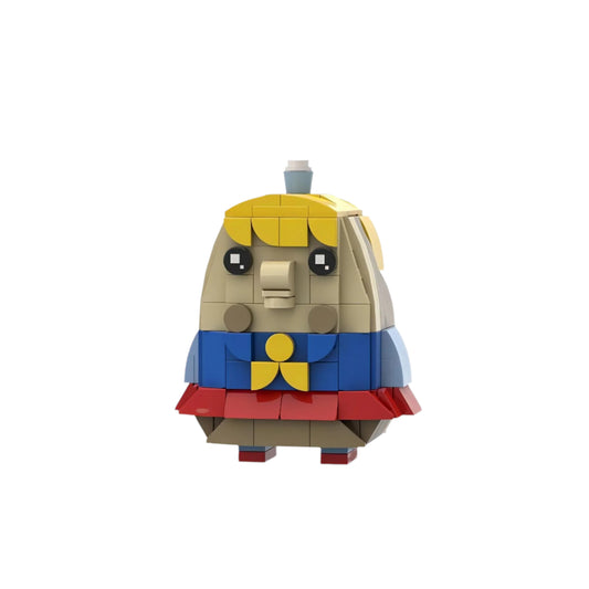 puff teacher brickheadz set | lego-compatible spongebob moc - 3