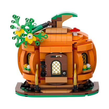 Pumpkin Cottage Building Kit | Halloween | LEGO-Compatible MOC - 1