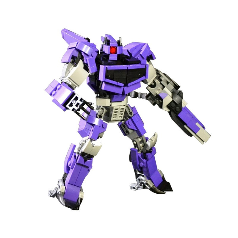 Purple Cyclops Combat Mecha MOC Building Kit - 1