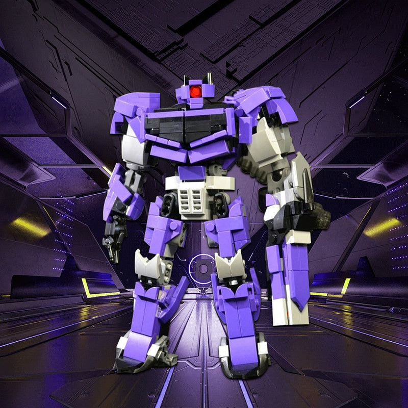 Purple Cyclops Combat Mecha MOC Building Kit - 2