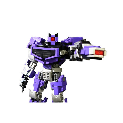 Purple Cyclops Combat Mecha MOC Building Kit - 5