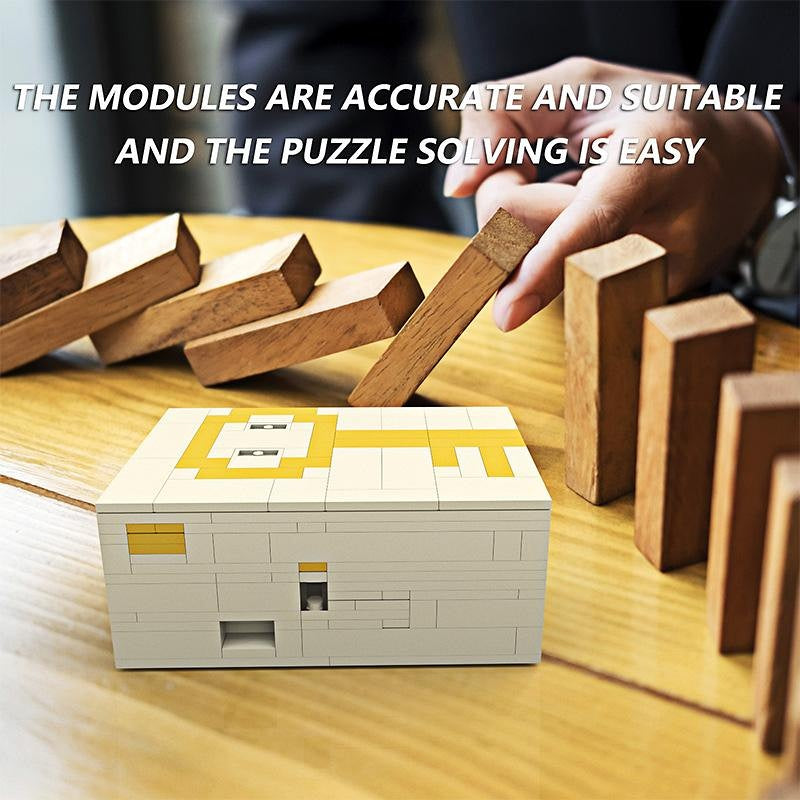 Puzzle Box MOC Building Kit | Lock And Key Mechanical Puzzle Model - 5