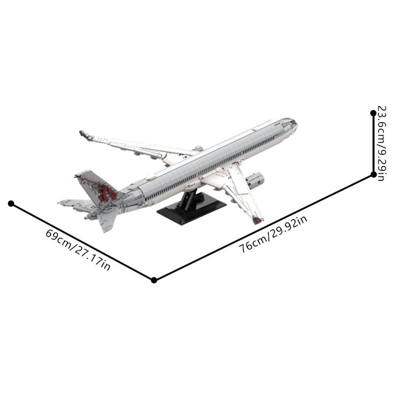 qatar airways airbus a350-1000 building kit | moc-233729 - 2
