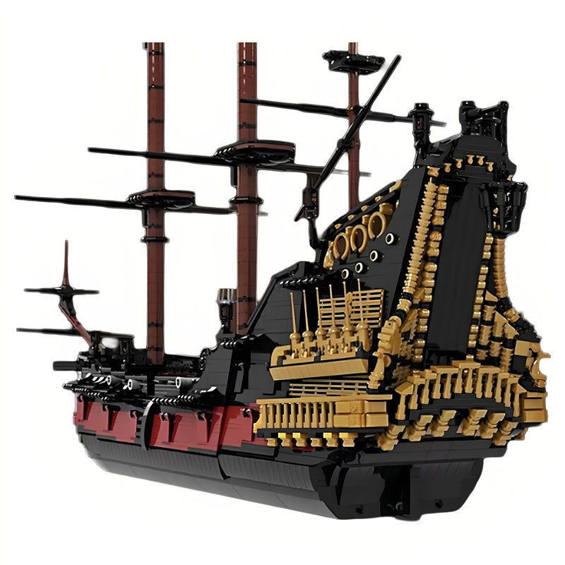 Queen Anne Pirate Ship MOC Building Kit | Historic Sailing Vessel - 1