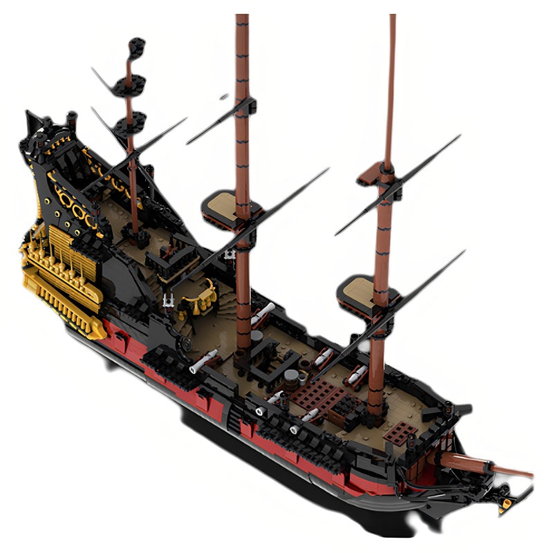 Queen Anne Pirate Ship MOC Building Kit | Historic Sailing Vessel - 2