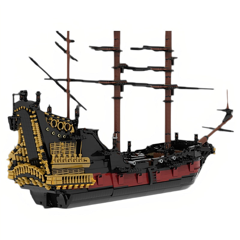 Queen Anne Pirate Ship MOC Building Kit | Historic Sailing Vessel - 3
