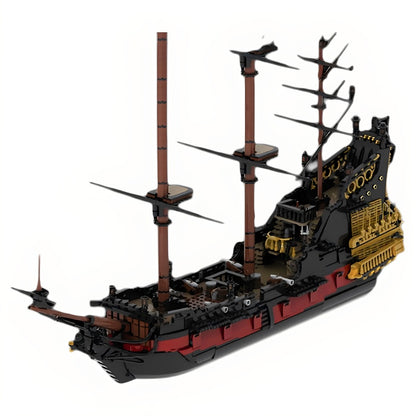 Queen Anne Pirate Ship MOC Building Kit | Historic Sailing Vessel - 4