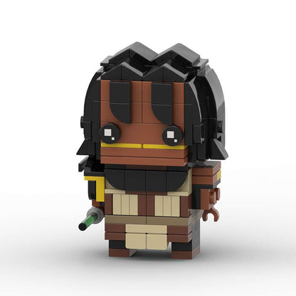 quinlan vos brickheadz building set | star wars | lego-compatible - 2