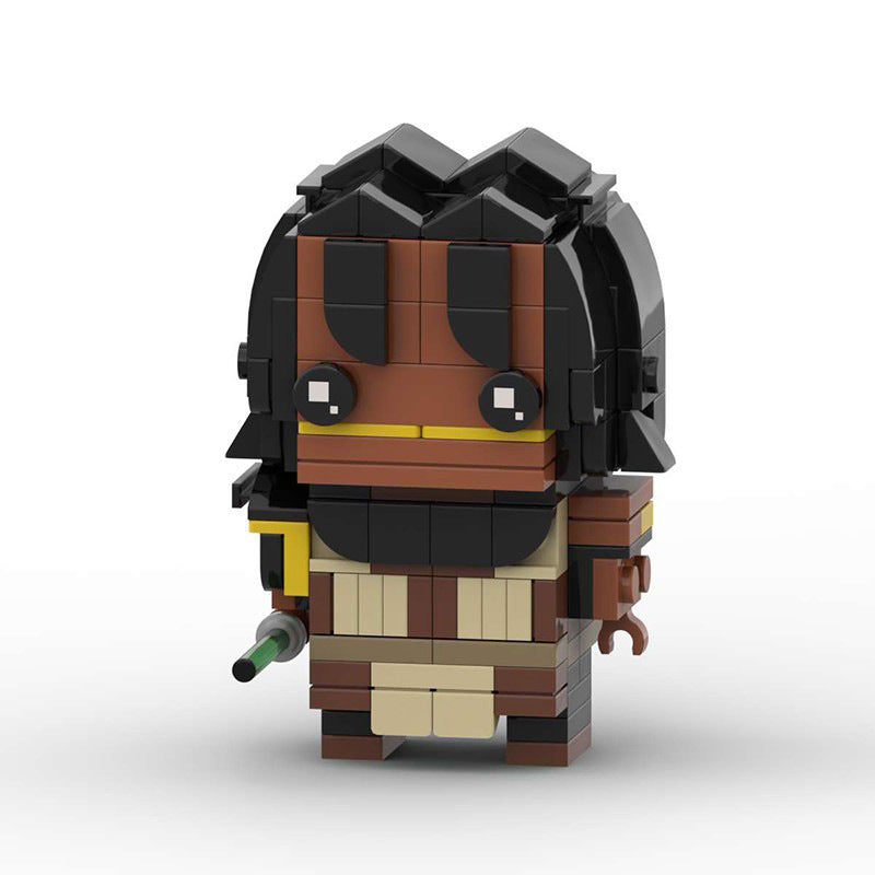 quinlan vos brickheadz building set | star wars | lego-compatible - 3