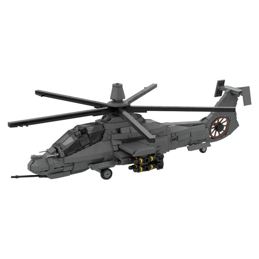 RAH-66 COMANCHE Helicopter Building Kit | 1:35 Scale | LEGO-Compatible MOC - 1