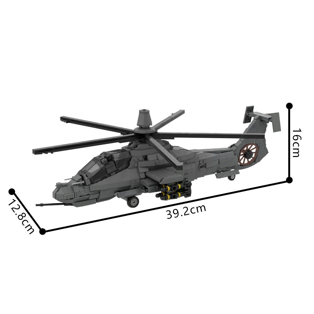 RAH-66 COMANCHE Helicopter Building Kit | 1:35 Scale | LEGO-Compatible MOC - 4