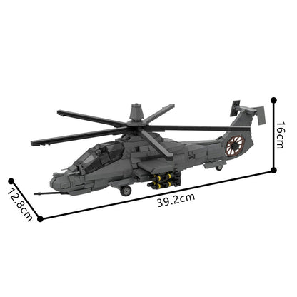 RAH-66 COMANCHE Helicopter Building Kit | 1:35 Scale | LEGO-Compatible MOC - 4
