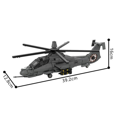 rah-66 comanche helicopter building set | 1:35 | moc-208482 - 4